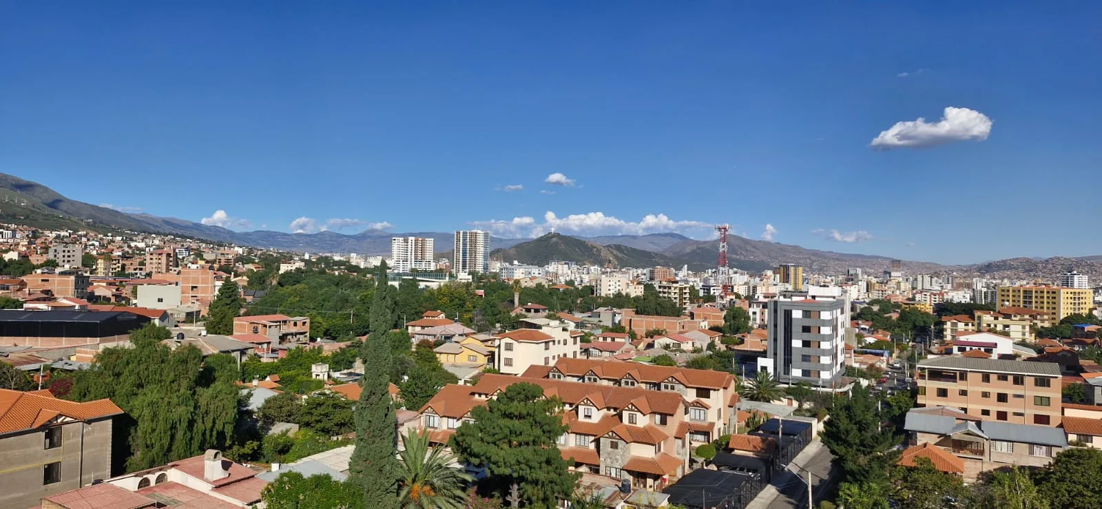 Vista panorámica de Cochabamba, Bolivia